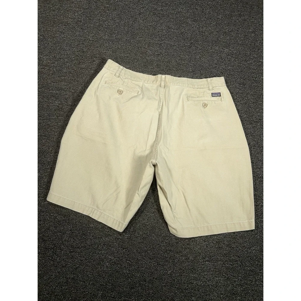 Vintage Patagonia‎ Organic Cotton Shorts Men 38 (Fits 36) Embroidered Khaki 9